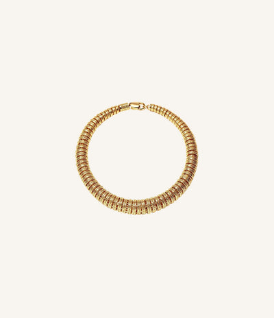 Textured Gold Bangle