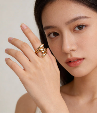 Sculpted Gold Ring
