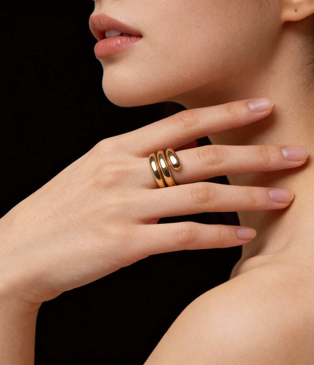 Sculpted Gold Ring