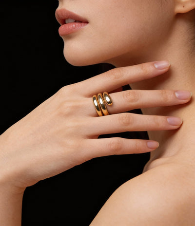 Sculpted Gold Ring