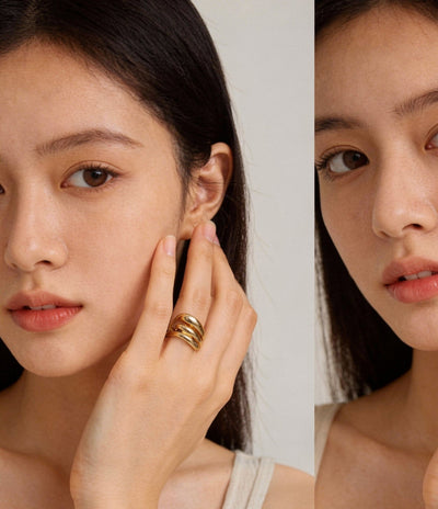 Sculpted Gold Ring